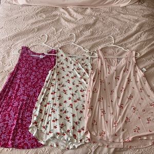 Old navy three luxe tank tops